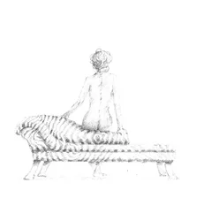Desnudo Sentado